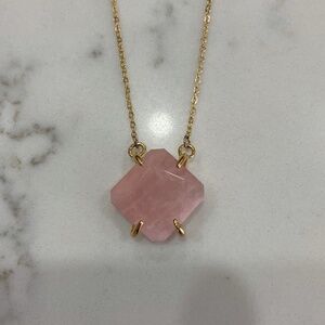 Gemstone Rose Quartz Della Necklace